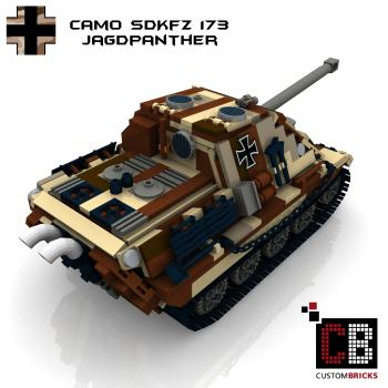 Custom WW2 Panzer CAMO SdKfz 173 Jagdpanther