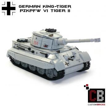 Tiger II Heavy Tank Construction Toy Set Buildarmy WW2 German King Tiger 