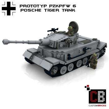 Custom WW2 Tank PzKpfw VI Prototypes Tiger Porsche
