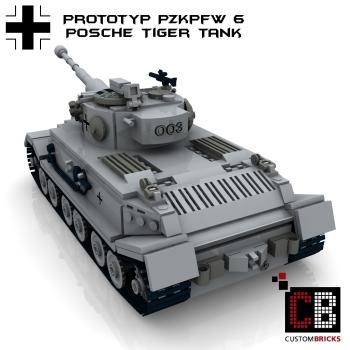 Custom WW2 Tank PzKpfw VI Prototypes Tiger Porsche