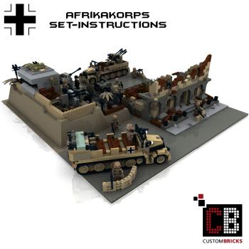 Custom WW2 Afrikakorps SdKfz 7 - Zugkraftwagen