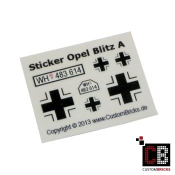 Custom Sticker Opel Blitz - A
