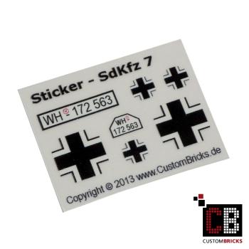 Custom Sticker SdKfz 7 - Sonderkraftfahrzeug 7
