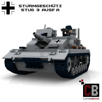 Custom WW2 Tank STUG 3 Sturmgeschütz III Ausf. A