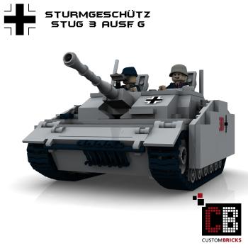Custom WW2 Tank STUG 3 Sturmgeschütz III Ausf. G