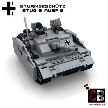 Custom WW2 Tank STUG 3 Sturmgeschütz III Ausf. G