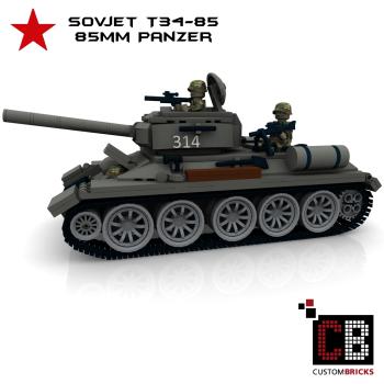Custom WW2 Sowjet T34-85 85mm Tank