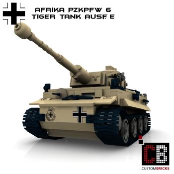 Custom WW2 Afrikakorps PzKpfw VI Tiger tank