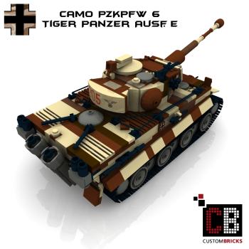 Custom WW2 Tank CAMO PzKpfw VI Ausf. E Tiger