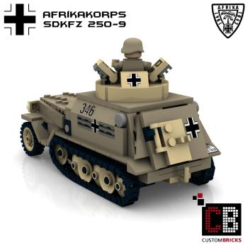 Custom WW2 Afrikakorps SdKfz 250-9 20mm KwK