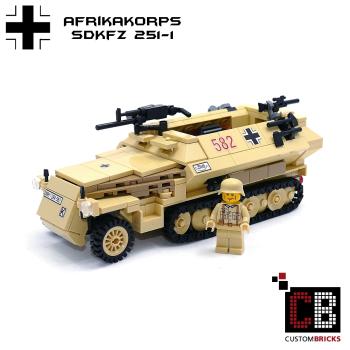 CUSTOM WW2 Afrikakorps SdKfz 251-1 out of LEGO® bricks