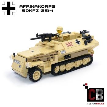 CUSTOM WW2 Afrikakorps SdKfz 251-1 out of LEGO® bricks