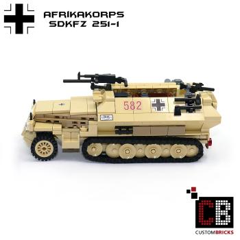 CUSTOM WW2 Afrikakorps SdKfz 251-1 out of LEGO® bricks