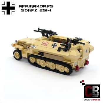 CUSTOM WW2 Afrikakorps SdKfz 251-1 out of LEGO® bricks