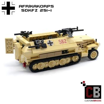 CUSTOM WW2 Afrikakorps SdKfz 251-1 out of LEGO® bricks