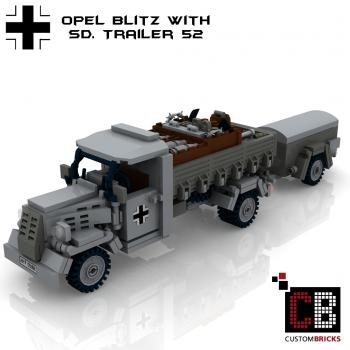 Custom WW2 Opel Blitz with SD Anhänger 52