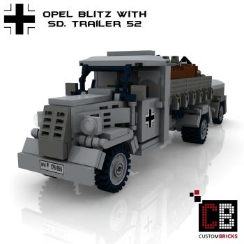Custom WW2 Opel Blitz with SD Anhänger 52