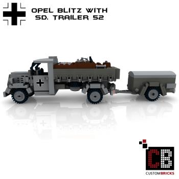 Custom WW2 Opel Blitz with SD Anhänger 52