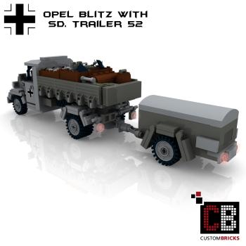 Custom WW2 Opel Blitz with SD Anhänger 52