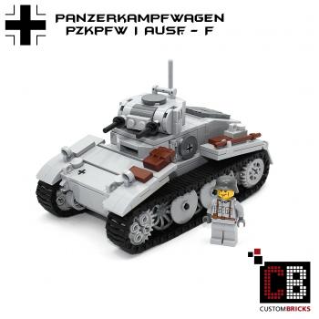 CUSTOM WW2 PzKpfw I Ausf.F with soldier out of LEGO® bricks