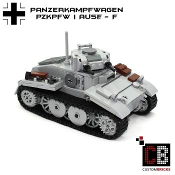 CUSTOM WW2 PzKpfw I Ausf.F with soldier out of LEGO® bricks