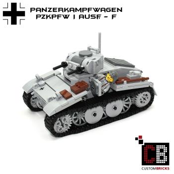 CUSTOM WW2 PzKpfw I Ausf.F with soldier out of LEGO® bricks