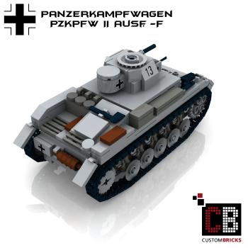 Custom WW2 Tank PzKpfw II Panzerkampfwagen 2 Ausf.F