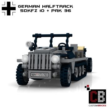 Custom WW2 SdKfz 10 with PaK 36