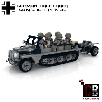 Custom WW2 SdKfz 10 with PaK 36