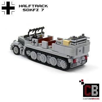 CUSTOM WW2 SdKfz 7 with soldier out of LEGO® bricks