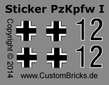 CUSTOM WW2 PzKpfw I Ausf.F with soldier out of LEGO® bricks