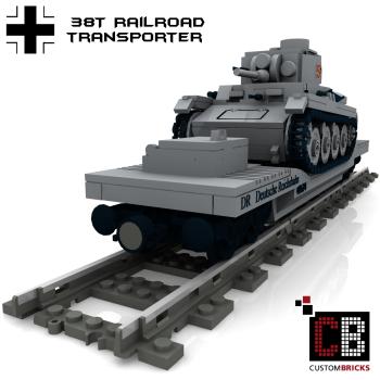 Custom WWII Railroad Transporter 38T Tank