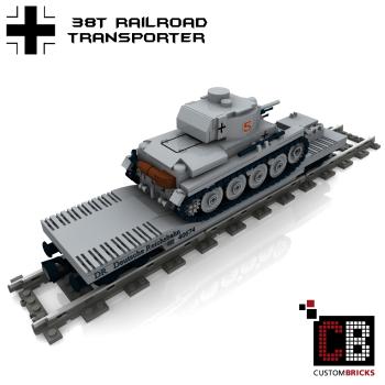 Custom WWII Railroad Transporter 38T Tank