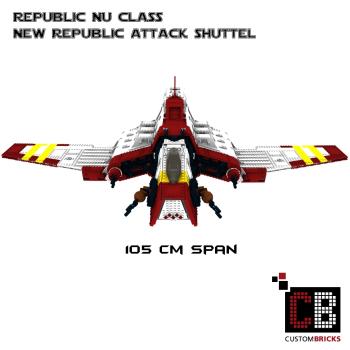 Custom NRAS - Nu Republic Attack Shuttel for Star Wars