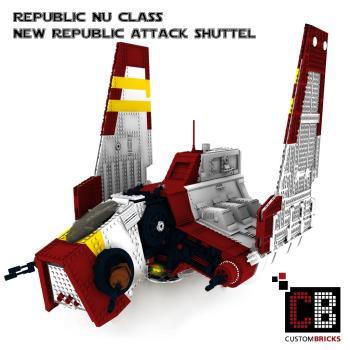 Custom NRAS - Nu Republic Attack Shuttel for Star Wars