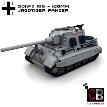 Custom WW2 Tank Jagdtiger 128mm - SdKfz 186
