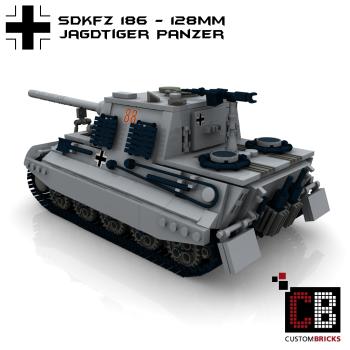 Custom WW2 Tank Jagdtiger 128mm - SdKfz 186