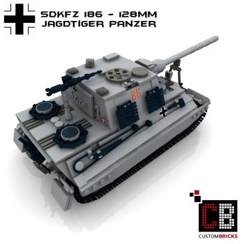 Custom WW2 Tank Jagdtiger 128mm - SdKfz 186