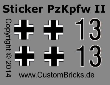 CUSTOM WW2 PzKpfw II Ausf.-F out of LEGO® bricks