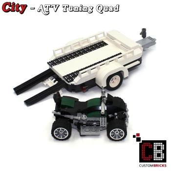 ATV Tuning Quad with trailer 10242 made of LEGO® bricks