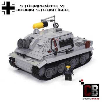 CUSTOM WW2 tank Stormtiger 380mm out of LEGO® bricks