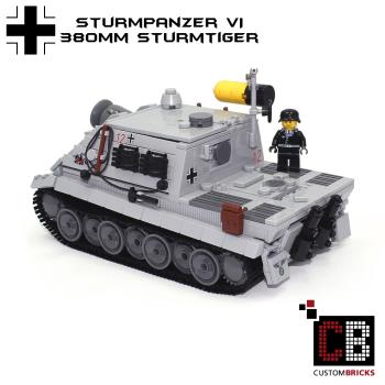 CUSTOM WW2 tank Stormtiger 380mm out of LEGO® bricks