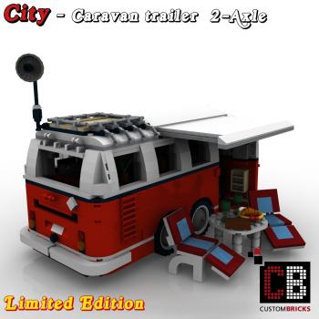 Caravan trailer 2-axle T1 LIMITED EDITION 10220 made of LEGO® bricks