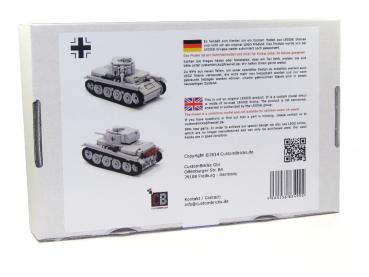 CUSTOM WW2 Tank 38T with Soldier made of LEGO® bricks