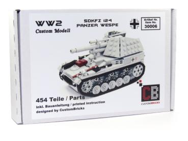 CUSTOM WW2 SdKfz 124 Wehrmacht Tank Wespe out of LEGO ® bricks