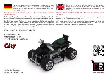 ATV Tuning Quad with trailer 10242 made of LEGO® bricks