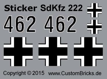Custom Sticker SdKfz 222 Armored Car