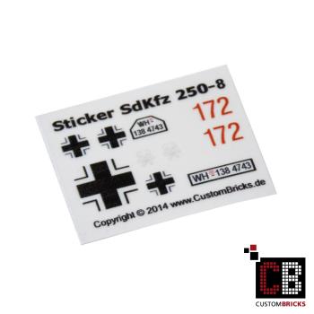 Custom Decals SdKfz 250-8 - NEW Version