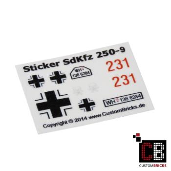 Custom Decals SdKfz 250-9 - NEW Version