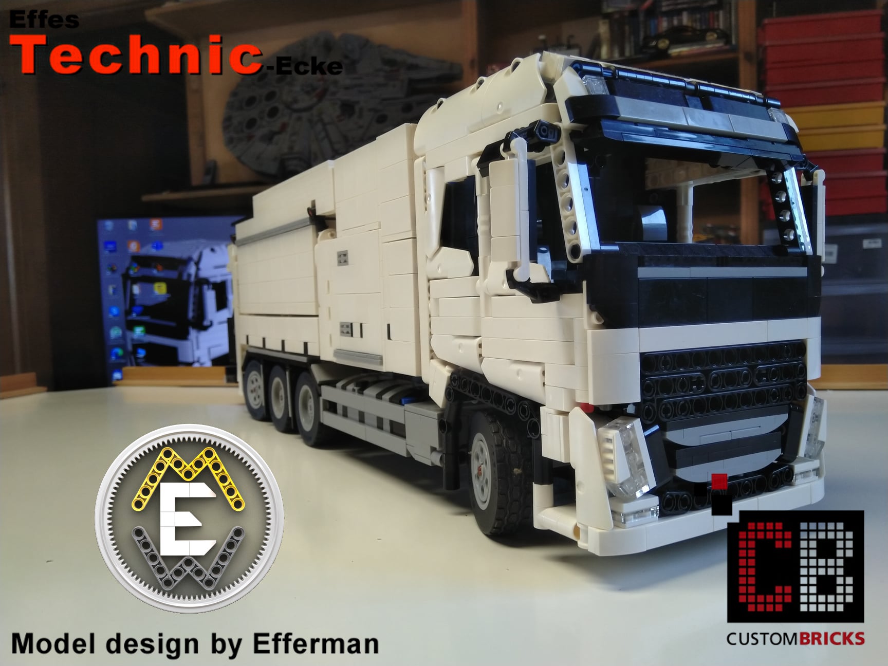 Lego Container Truck Instructions Custom Vehicle Rig Design City Town Car Cargo 